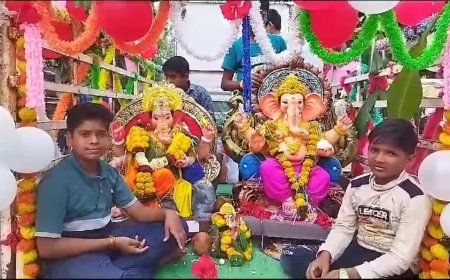 रावेर तालुक्यातील ऐनपुर येथे प्राथमिक विद्यामंदिरात शांततेत गणरायाला निरोप