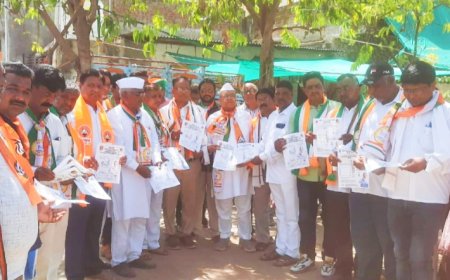 रावेरात आमदार शिरीष चौधरींच्या उपस्थितीत श्रीराम पाटीलांचा प्रचार शुभारंभ  ,मोठ्या मताधिक्क्याने विजयी करण्याचे मतदारांचे आश्वासन