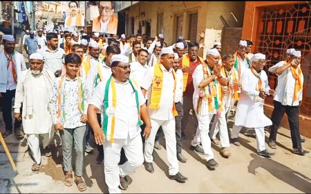 महाविकास आघाडीचे उमेदवार श्रीराम पाटील यांना रावेर प्रचार रॅलीत नागरिकांचा उत्स्फूर्त प्रतिसाद