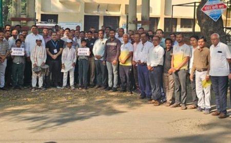 मतदार जनजागृतीसाठी  पंचायत समिती व नगरपालिका कडून मॅरेथॉन व रॅली