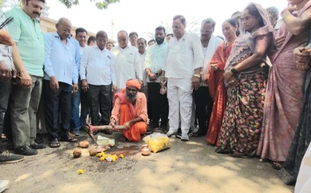 ना. गिरीशभाऊ महाजन यांच्या वाढदिवसानिमित्त अनेक वर्षांपासून प्रलंबित असलेला रावेर - पुनखेडा - पातोंडी रस्त्याच्या डांबरीकरणाचे भूमिपूजन संपन्न.