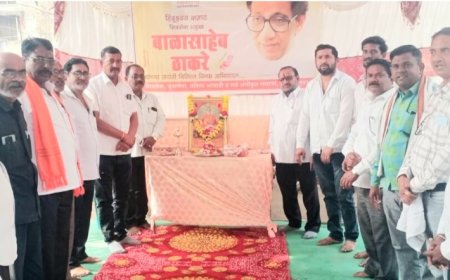 स्व. बाळासाहेब ठाकरे यांची जन्मशताब्दी जयंती रावेरमध्ये उत्साहात साजरी